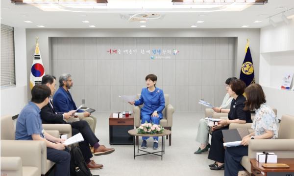 대구시교육청, IB 본부 임원단과 정책 협의회 개최 기사 이미지